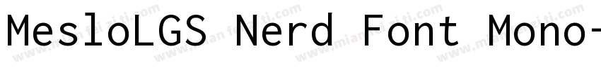 MesloLGS Nerd Font Mono字体转换